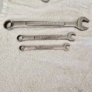 Craftsman Combination Wrench 3 Pieces 19mm 13mm 10mm Forged in USA